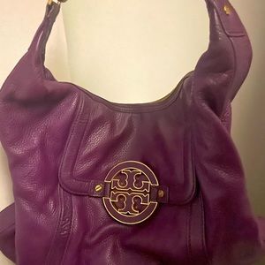 Tory Burch Purple Hobo Purse